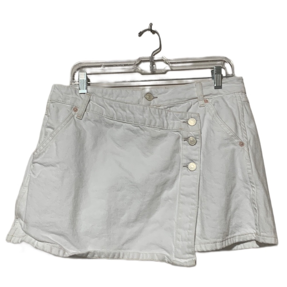 Free People We the Free Wynne Crossover Denim Skirt